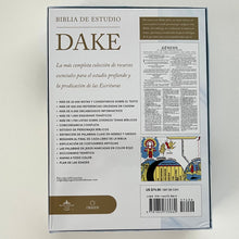 Cargar imagen en el visor de la galería, RV60 BIBLIA DE ESTUDIO DAKE- TAMAÑO GRANDE PIEL
