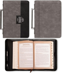 BIBLIE COVER CLASIC GRAY BLACK- THRUST IN THE LORD PROV 3: 5