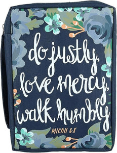 BIBLE COVER JUSTLY, LOVE MERCY, WALK HUMBLY