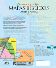 Cargar imagen en el visor de la galería, MAPAS BÍBLICOS ANTES Y AHORA- EDICIÓN DE LUJO AZUL DE CARPETA DURA CON ESPIRAL
