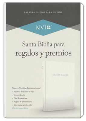 BIBLIA NUEVA VERSIÓN INTERNACIONAL PARA REGALOS Y PREMIOS IMITACIÓN PIEL BLANCO