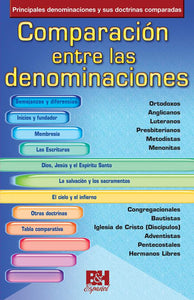 COMPARACIÓN ENTRE LAS DENOMINACIONES- PRINCIPALES DENOMINACIONES Y SUS DOCTRINAS COMPARADAS- PANFLETO