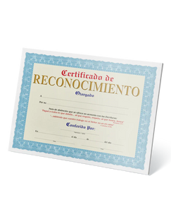 CERTIFICADO DE RECONOCIMIENTO SENDA DE VIDA PQTE 15