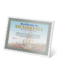 CERTIFICADO DE MEMBRESÍA