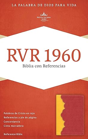 RVR 1960 BIBLIA CON REFERENCIAS AMBAR/ROJO LADRILLO SIMIL PIEL