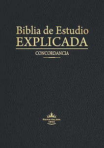 BIBLIA DE ESTUDIO EXPLICADA CON CONCORDANCIA NEGRA IMITACION PIEL
