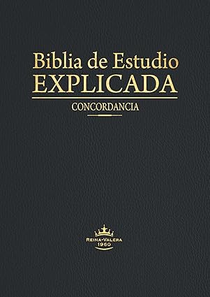 BIBLIA DE ESTUDIO EXPLICADA CON CONCORDANCIA NEGRA IMITACION PIEL