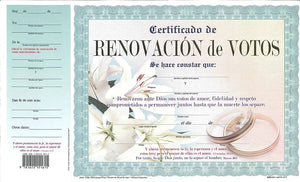 CERTIFICADO DE RENOVACIÓN DE VOTOS