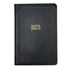 Cargar imagen en el visor de la galería, BIBLIA REINA VALERA 1960 NEGRA PIEL FABRICADA LETRA GRANDE CON ÍNDICE
