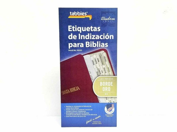 ETIQUETAS DE INDIZACIÓN PARA BIBLIAS