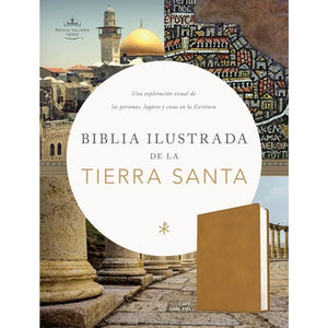 RVR60  BIBLIA ILUSTRADA DE LA TIERRA SANTA- SIMIL PIEL CAFÉ