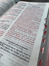 Cargar imagen en el visor de la galería, RVR60 BIBLIA ROSA SIMIL PIEL ÍNDICE Y CIERRE  12 PTS
