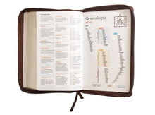 Cargar imagen en el visor de la galería, RVR60 BIBLIA NEGRA CON CIERRE SIMIL PIEL 12 PTS
