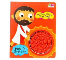 Cargar imagen en el visor de la galería, POP IT- JUEGA Y LEE- AVENTURAS BÍBLICAS EN EL FUEGO
