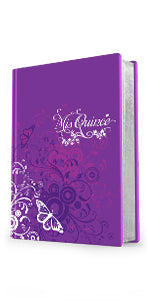 BIBLIA RV60 MIS QUINCE- AMETHYST SHADES BUTTERFLY- SIMIL PIEL