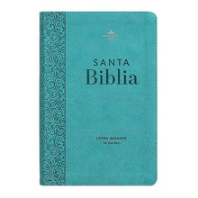 Cargar imagen en el visor de la galería, RV60 BIBLIA MANUAL COLECCIÓN CORINTO TURQUEZA LETRA 14 PTS SIMIL PIEL
