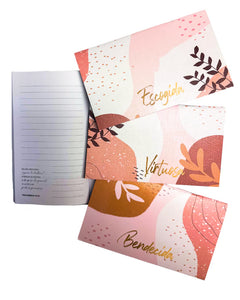 LIBRETAS ECOGIDA, BENDECIDA, VIRTUOSA ( PAQUETE DE 3)