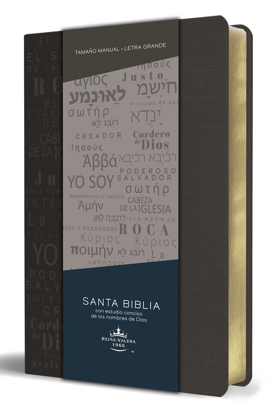 RVR 1960 BIBLIA NOMBRES DE DIOS- LETRA GRANDE TAMANO MANUAL SIMIL PIEL