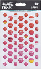 Cargar imagen en el visor de la galería, BIBLE JOURNALING EXPOXY STICKERS MINI HEXIES MIX 53 PIECES
