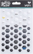 Cargar imagen en el visor de la galería, BIBLE JOURNALING EXPOXY STICKERS MINI HEXIES MIX 53 PIECES
