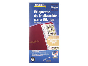 ETIQUETAS DE INDIZACIÓN PARA BIBLIAS LETRA GRANDE DE BORDE ORO