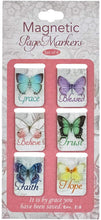 Cargar imagen en el visor de la galería, BUTTERFLY BLESSINGS MINI MAGNETIC BOOKMARK SET

