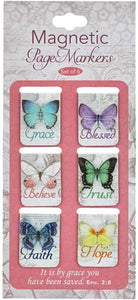 BUTTERFLY BLESSINGS MINI MAGNETIC BOOKMARK SET