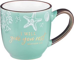 MUG I WILL GIVE YOU REST