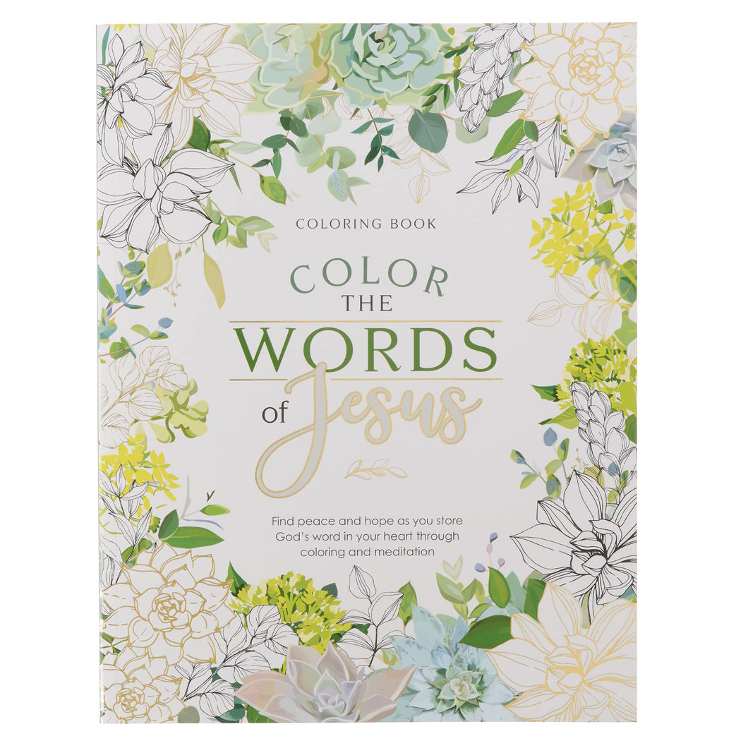 COLOR THE WORDS OF JESUS COLORING BOOK