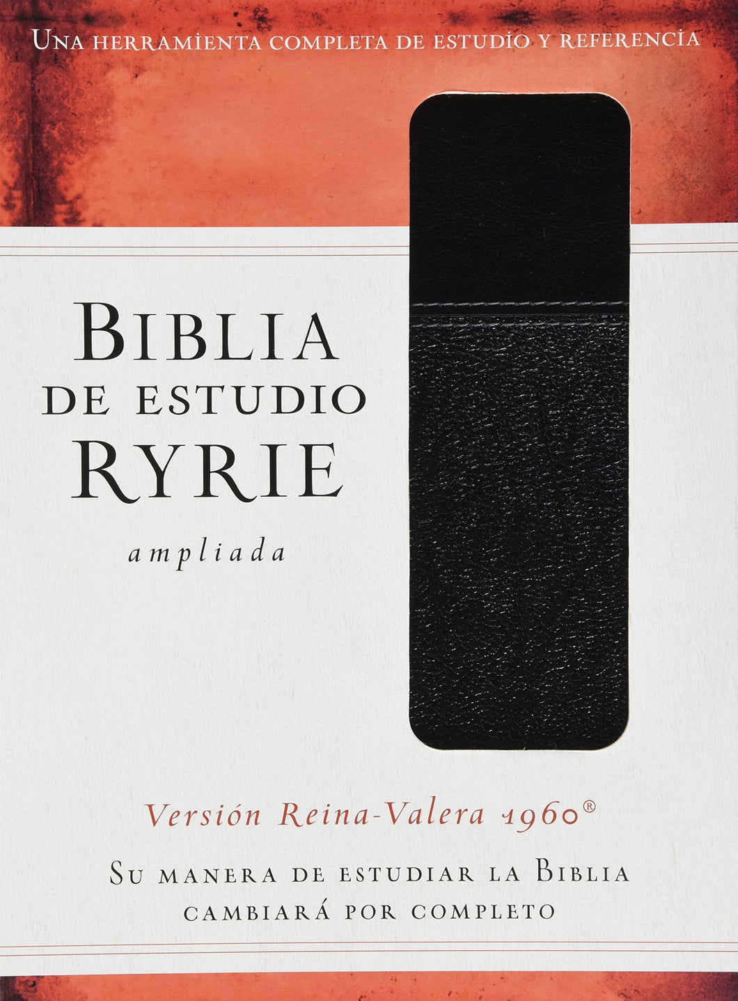 RVR1960 BIBLIA DE ESTUDIO RYRIE AMPLIADA DUO TONO NEGRO CON ÍNDICE
