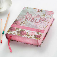 Cargar imagen en el visor de la galería, SILKY FLORAL MY CREATIVE BIBLE FOR GIRLS JOURNALING BIBLE  HARD COVER  KJV
