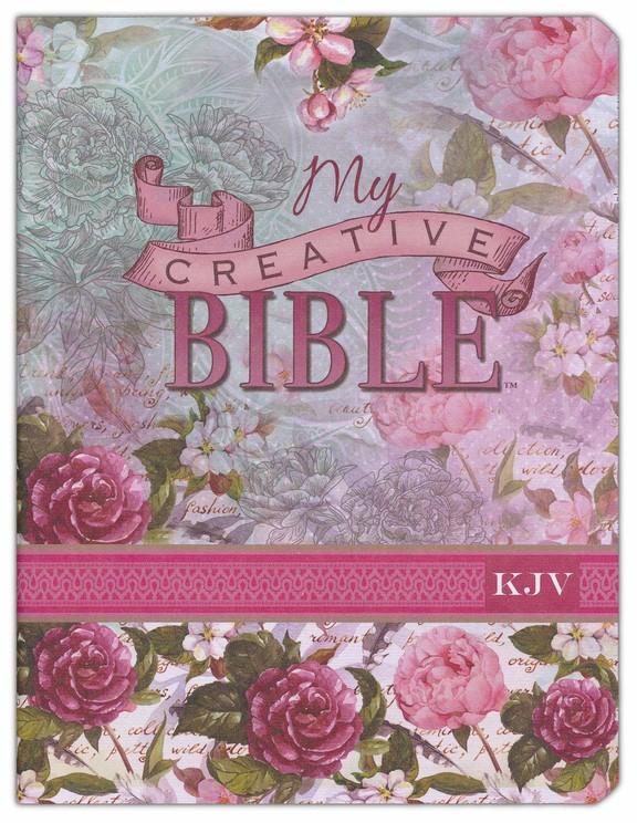 SILKY FLORAL MY CREATIVE BIBLE FOR GIRLS JOURNALING BIBLE  HARD COVER  KJV