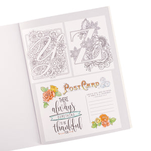 LETTERS TO LIVE BY  COLORING BOOK FOR ADULTS