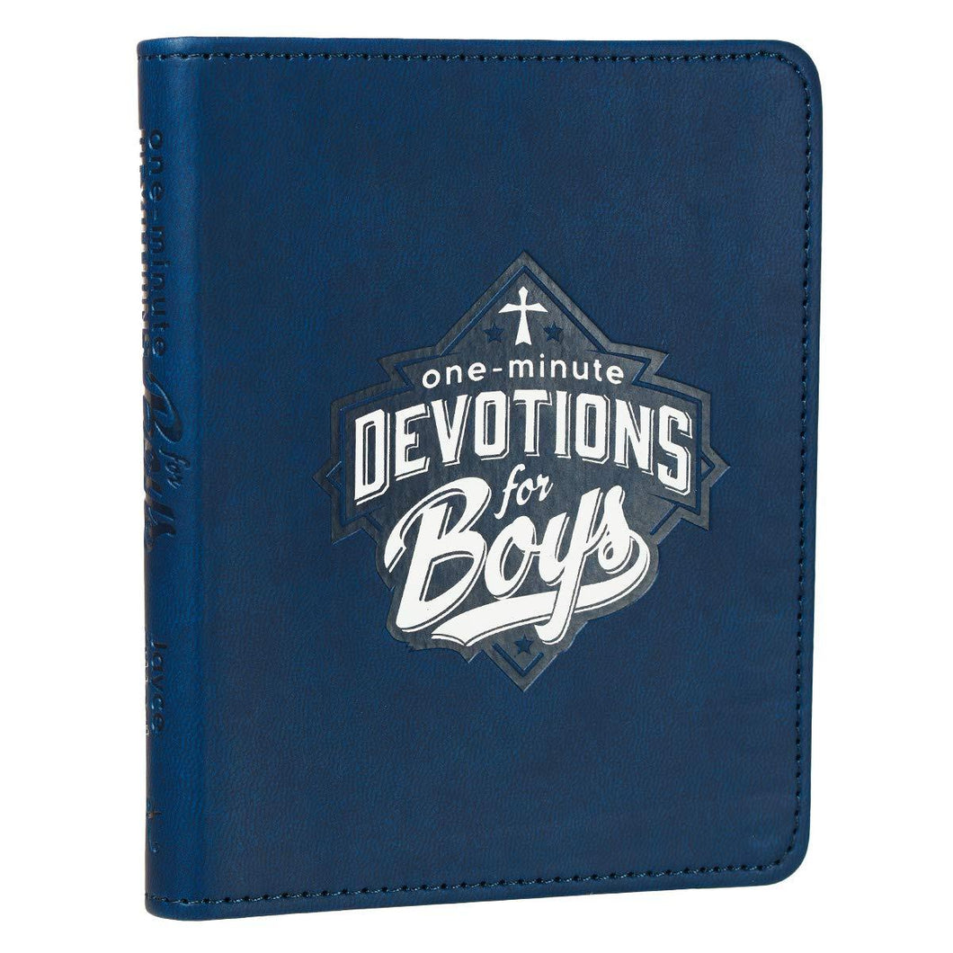 ONE MINUTE DEVOTIONS FOR BOYS  FAUX LEATHER