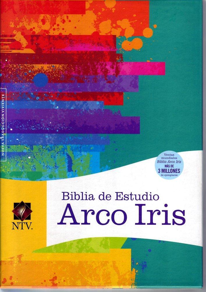 BIBLIA DE ESTUDIO ARCOIRIS NTV NEGRO SIMIL PIEL SIN ÍNDICE