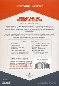 SANTA BIBLIA RVR60 BIBLIA LETRA SÚPER GIGANTE CON REFERENCIAS