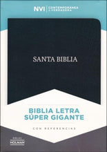 Cargar imagen en el visor de la galería, NVI BIBLIA LETRA SUPER GIGANTE NEGRO PIEL FABRICADA
