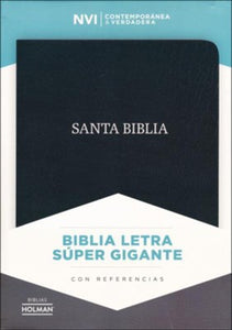 NVI BIBLIA LETRA SUPER GIGANTE NEGRO PIEL FABRICADA
