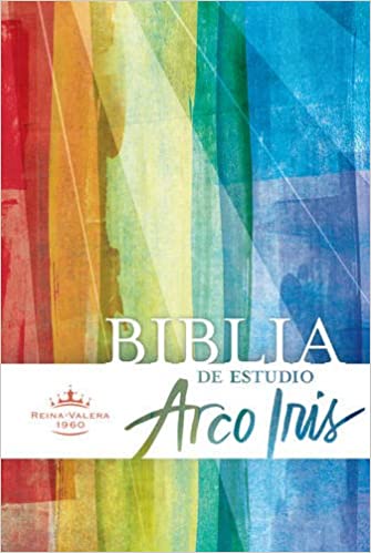 BIBLIA DE ESTUDIO ARCOIRIS RVR60 ROJIZO SIMIL PIEL SIN ÍNDICE