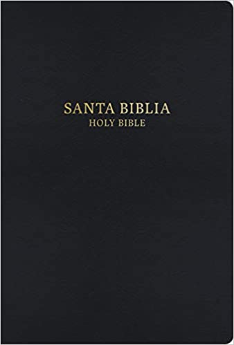 RVR 1960 KJBV BIBLIA BILINGUE LETRA GRANDE, NEGRO IMITACIÓN PIEL