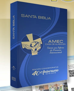 BIBLIA AMEC RVR1960 - EDICIÓN CONMEMORATIVA  40 ANIVERSARIO 1978-2018